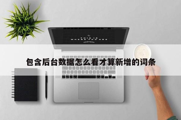 包含后台数据怎么看才算新增的词条