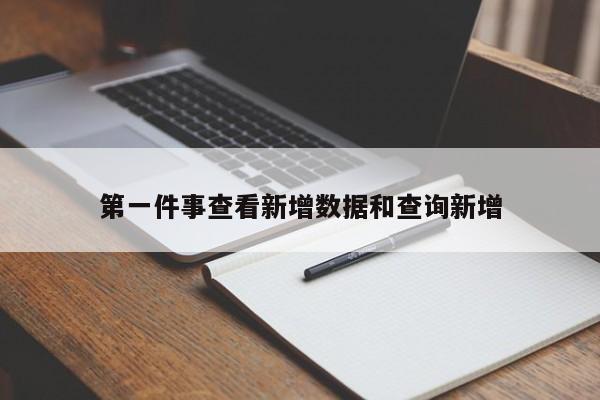 第一件事查看新增数据和查询新增