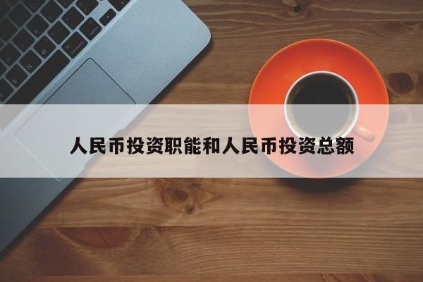 人民币投资职能和人民币投资总额